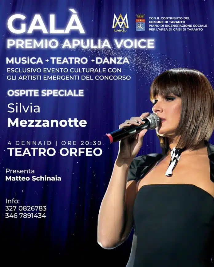 Locandina dell'evento Galà Premio Apulia Voice