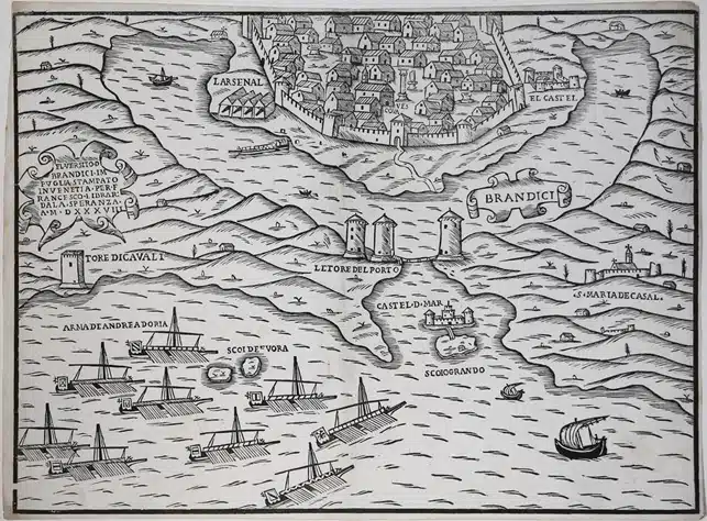 La più antica mappa di Brindisi